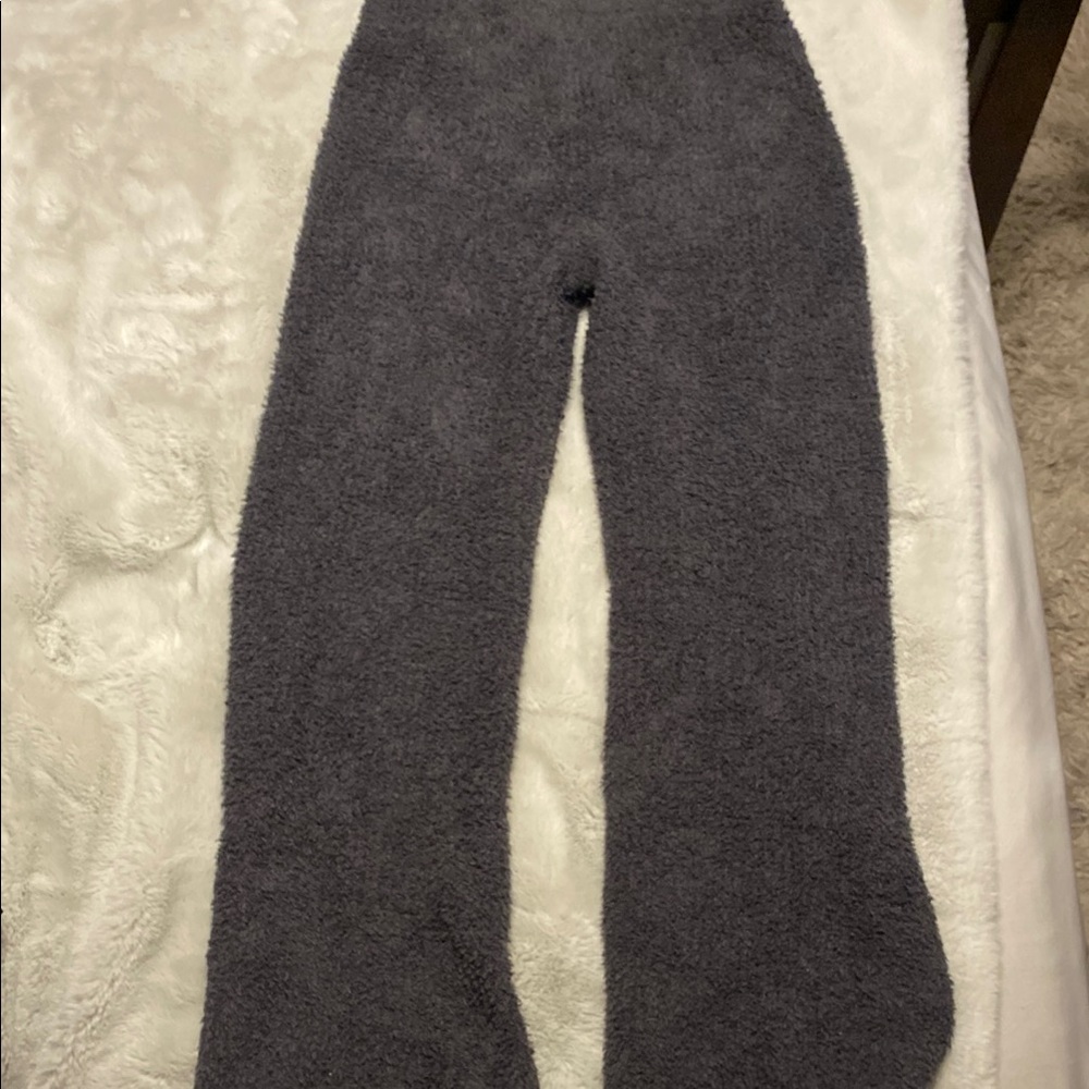 NWOT Aerie Cozy Gray Woman’s Fleece Pants - Picture 5 of 10